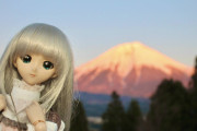 娘(人形)と富士山の近くで冬キャンプしてきたで！