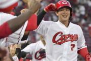 カープ堂林、阪神西純矢から5号満塁ホームラン！6打点の大暴れ！！