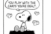 スヌーピー「配られたカードで勝負するしか無い…それがどんな意味であれ」←これの後半どういう意味？