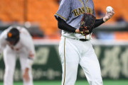 阪神　岩貞が先制点を献上　坂本の大飛球に近本わずかに届かず