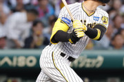 【阪神】３試合ぶりスタメン佐藤輝明が16打席ぶり安打　リード３点に広げる左越二塁打