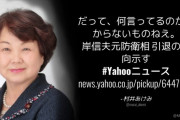 【岸元防衛相 引退】⇒ 共産党･村井あけみ「だって、何言ってるのかわからないものねえ」