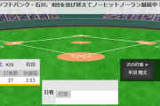 石川柊太が8回までノーヒットノーラン継続中！！