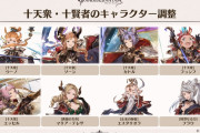 【グラブル】十天衆・十賢者バランス調整が4/4に実施！十天5人、賢者3人の8人が対象に！