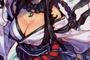 【FGO】サムライレムナントの武蔵ちゃんイラスト！！　不敵な笑みがいいですね！