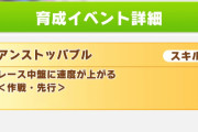 【ウマ娘】新スキル「アンストッパブル」って強い？←「条件が脚質のみになったキラーチューン」