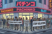 エナさん、パチ屋の徘徊禁止（歩数制限あり）の看板にブチギレ「エナに対する人権侵害じゃないか？」
