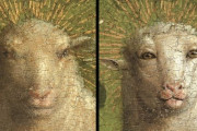 【笑撃】「子羊の目が不気味」、復元された１５世紀絵画に戸惑いの声　ベルギー