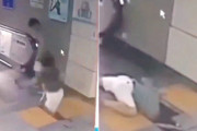 【動画】中国あるある、エスカレーター前に落とし穴…!? 女性がハマり消失！