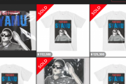 syamuさんのTシャツ、とんでもない高値で取引される