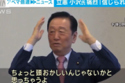 立憲民主党さん、仲間に正論でぶっ叩かれてしまう・・・小沢一郎氏「（立憲幹部は）ちょっと頭おかしいんじゃないの？」
