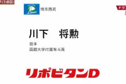 西武育成3位は川下将勲「奪三振能力の高い長身サウスポー」