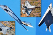 鏡面F-35「ラプター」とF-117「ナイトホーク」を目撃！