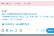 【ひゃーｗ】Twitterさん、パウエル弁護士が裁判所に提出した訴状PDFのURLを投稿不可にｗｗｗｗｗｗｗｗ
