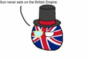 【イギリス】太陽は沈まないよ【ポーランドボール】