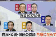 【税制協議】自公国 「103万円の壁」「ガソリン税」何一つ合意に至らず