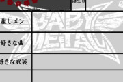 BABYMETAL「メイト履歴書」