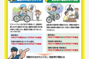 【道交法改正】自転車「注意義務違反」から『犯罪』に　スマホを手に持って運転したら一発アウト！