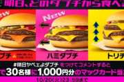 ダブチよりチーズバーガーを2個頼んだほうが得・・