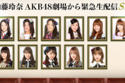 【フラグ】加藤玲奈卒業発表か？12/16(木)22:00～AKB48劇場から緊急生配信決定