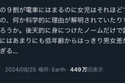 【悲報】女さん「男性の9割は電車にハマるのに女児はそうでもない。なにか理由があるのだろうか」