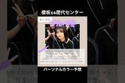 櫻坂46歴代センターのパーソナルカラー予想藤吉夏鈴/森田ひかる/田村保乃/山崎天/守屋麗奈