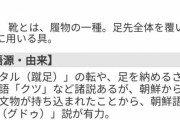 韓国人「日本語の“くつ”の語源は朝鮮語の“グドゥ”説が有力！」日本語の“くつ”も韓国から来た言葉なのか？　韓国の反応
