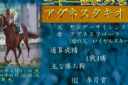 アグネスタキオンって馬が凄かったらしいな