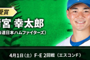 清宮幸太郎が「スカパー！サヨナラ賞」初受賞　4・1楽天戦で新球場1勝決めた一打