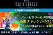 【ミューパレ】(22/05/30)新ワールド「ズートピア」が登場！ 追加楽曲に「トライ・エヴリシング(映画原曲)」が追加！