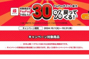 【朗報】PayPay､｢お買い得市｣を開催へ 対象の店で対象商品を買うと最大30%還元キャンペーン10月からぁん