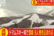 【北海道占冠村】トマムスキー場で雪崩…フランス人8人が巻き込まれ1人心肺停止
