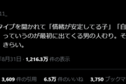 好きな女性のタイプを聞かれて「自分の機嫌は自分で取れる子」っていう男の人はきらい