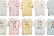 シナモン・ポムポムプリンらが縦ノリ！？「サンリオ×SAZAC」ラフTシャツ登場