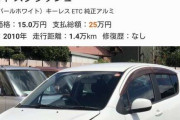 【悲報】わずか1.4万キロ走行で「修復歴無し」の普通車がなんと15万円！！！！→車の外観がこちらになりますｗｗｗｗｗｗｗ