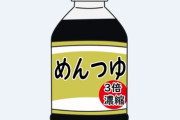 【悲報】ぼく、嫁にロジハラしてしまう　「200mlの3倍濃縮めんつゆに入れる水の量」で口を出してしまう
