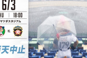 【悲報】広島対日ハム、雨天ノーゲーム