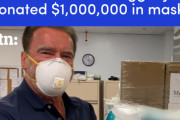【シュワちゃん】１００万ドル相当の医療用マスクと保護用品を医療関係者に寄付 アーノルド・シュワルツェネッガー
