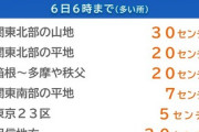 【警報級大雪】関東で帰宅ラッシュを直撃する模様「空の便すでに60超が欠航」東京23区で5cmも積雪する可能性
