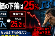 「IBMショック」解剖：3.7%の未達がなぜ25%の暴落になったのか