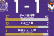 《⑤サンフレッチェ広島》引き分けて上位4チームにお付き合いしてしまう【広島1-1新潟】