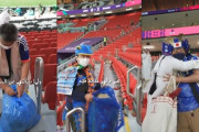W杯の開会式後にゴミ拾いをする日本人に海外感動「尊敬しかないよ！」