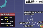 台風8号（ドーラ）発生ｗｗ