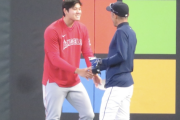 大谷翔平、久しぶりにイチローに会う