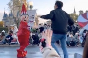 【動画】ディズニーランドのクリスマスパレードに男が乱入。がっつり取り押さえられてしまうｗｗｗ