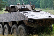 陸上自衛隊向けの評価試験にパトリア社が「AMVXP」軽装甲車両車を日本に向けて送り出し！