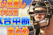 千葉マリン、西日が強くて試合が中断されてしまう