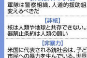 東京新聞「９条は世界のルール　市民団体の「地球平和憲章」が完成」　  [6/6]