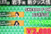 SKE48×FC岐阜コラボグッズ マフラータオルとクリアツインメガホン発売決定！