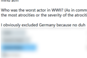 【速報】 ツイッターでアンケート中　「第二次世界大戦で最悪の国はどこでしたか？」